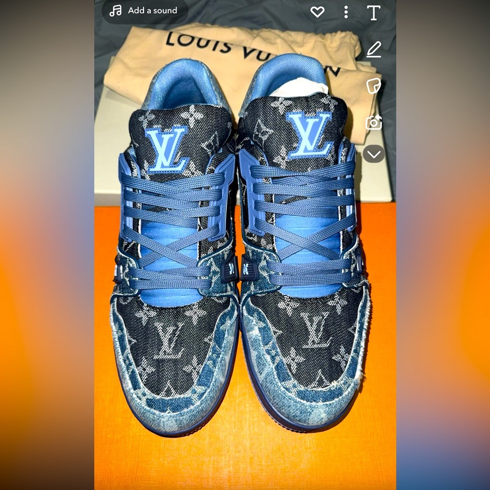 Range: $895.00-$1,195.00
Notes: Louis Vuitton Monogram denim sneakers